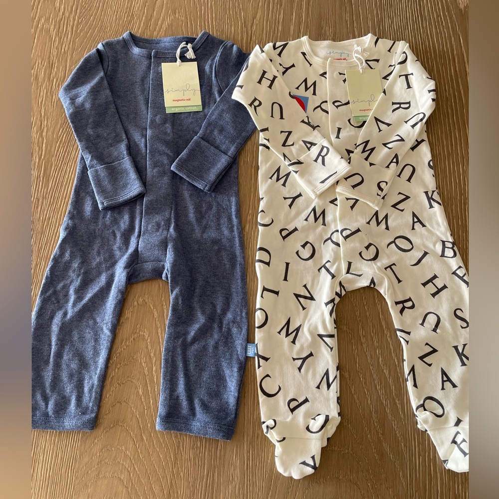 2 brand new Magnetic me onesie 3-6 months